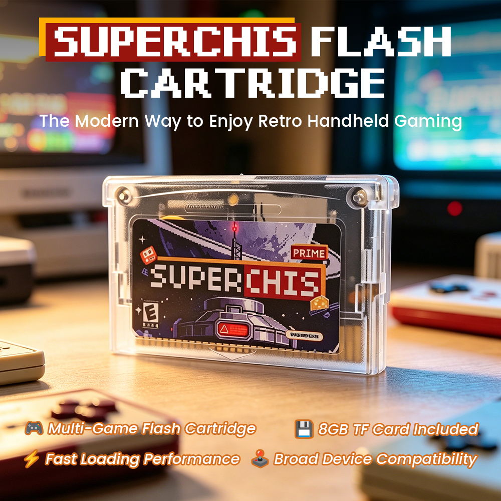 Vintage Game Collection - Retro Superchis Flash Game Cartridge With