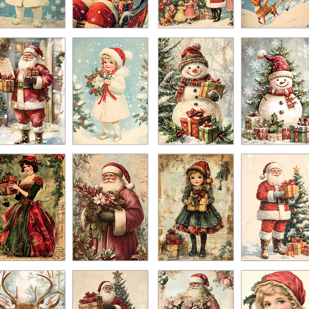 32pcs, vintage Christmas postc – Vintage Collectible Santa Bewertung und Preis