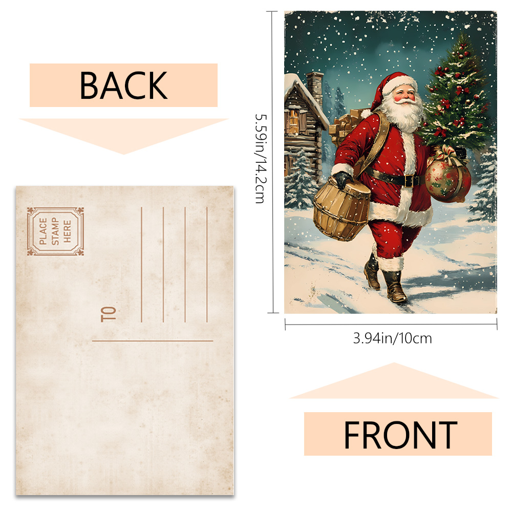 32pcs, vintage Christmas postc – Vintage Collectible Santa Bewertung und Preis