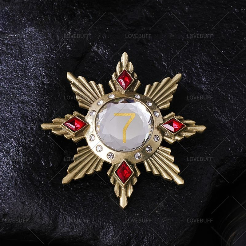 Golden Star Shaped Number 7 Br – Vintage Collectible Clothing Bewertung und Preis