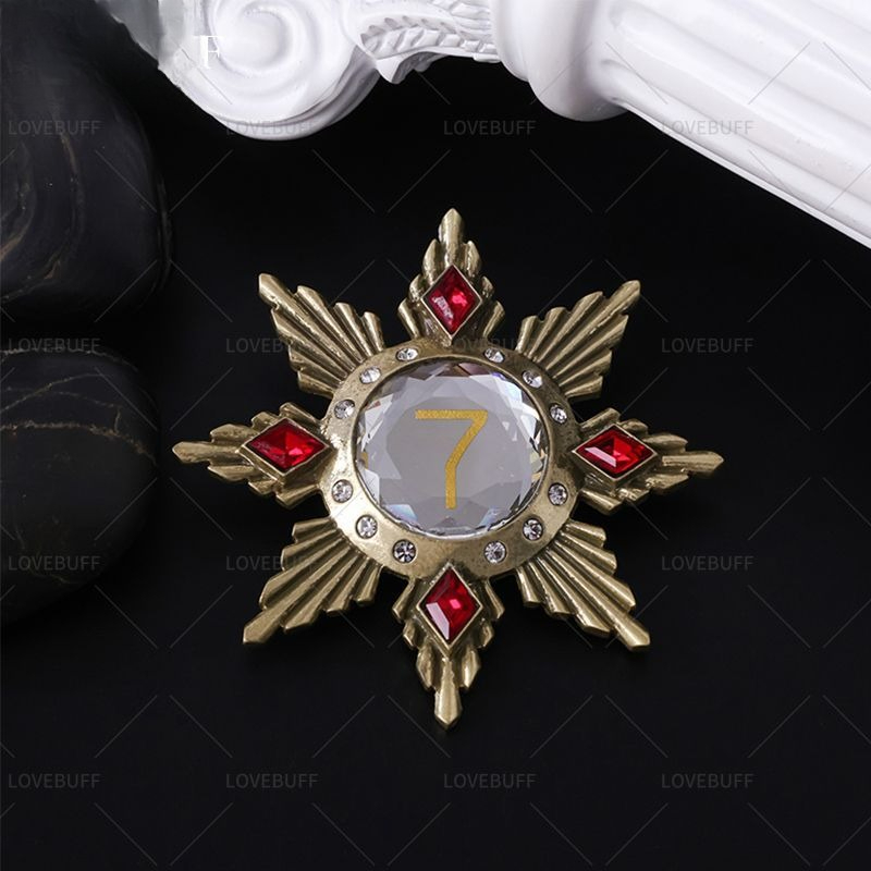 Golden Star Shaped Number 7 Br – Vintage Collectible Clothing Bewertung und Preis
