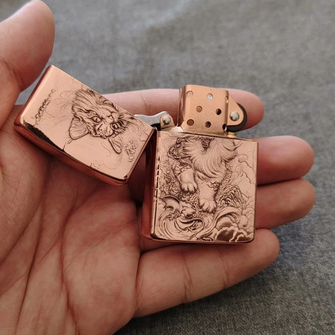 Red Copper Embossed Cat Oil Li – Vintage Collectible Accessories Bewertung und Preis