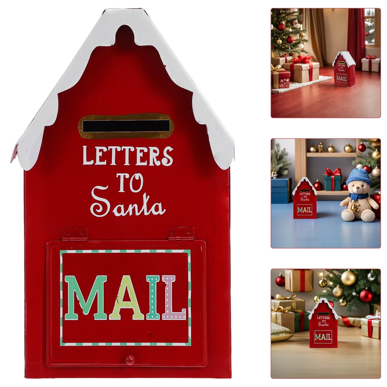 Red Christmas Mailbox Metal Sa – Vintage Collectible Santa Bewertung und Preis