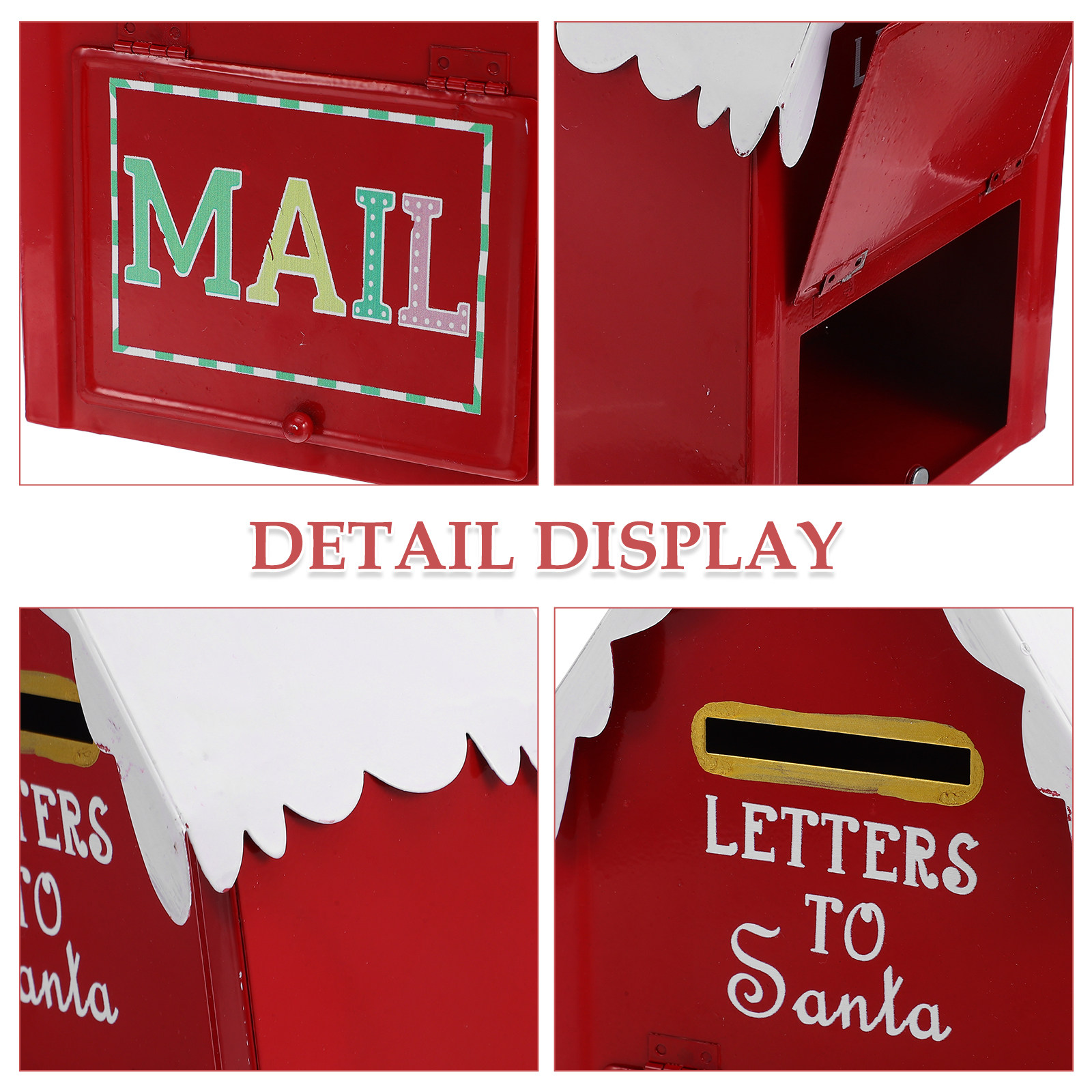 Red Christmas Mailbox Metal Sa – Vintage Collectible Santa Bewertung und Preis