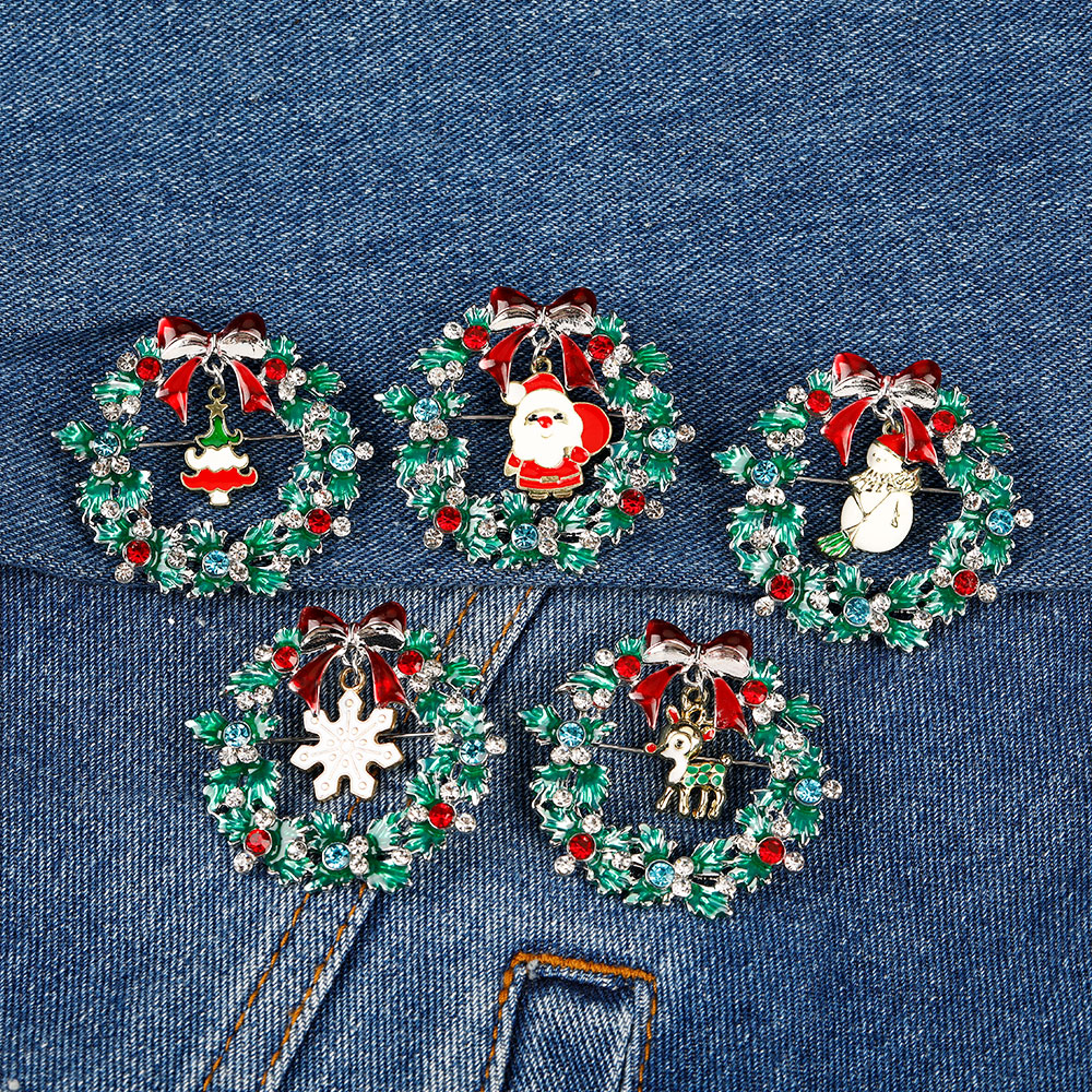 Christmas Wreath Collection En – Vintage Collectible Santa Bewertung und Preis