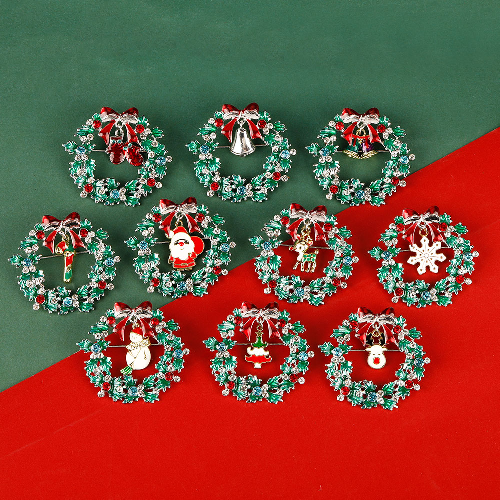 Christmas Wreath Collection En – Vintage Collectible Santa Bewertung und Preis