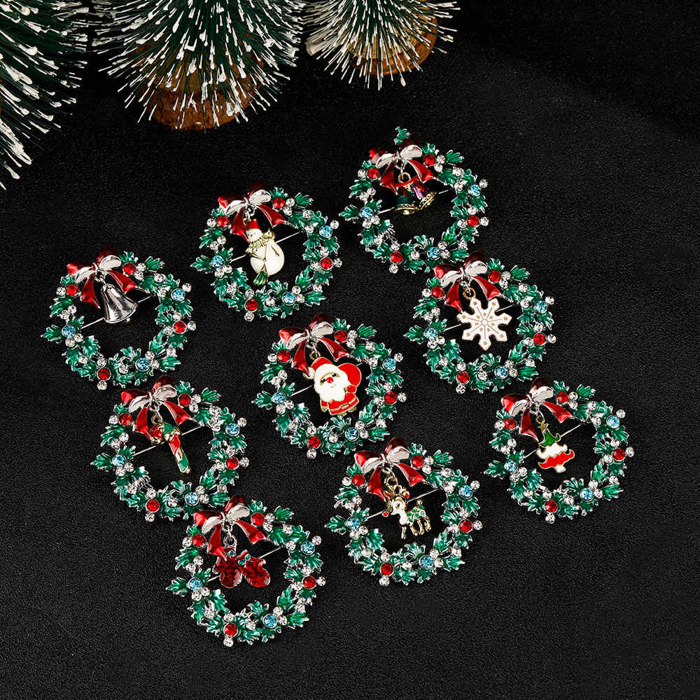 Christmas Wreath Collection En – Vintage Collectible Santa Bewertung und Preis