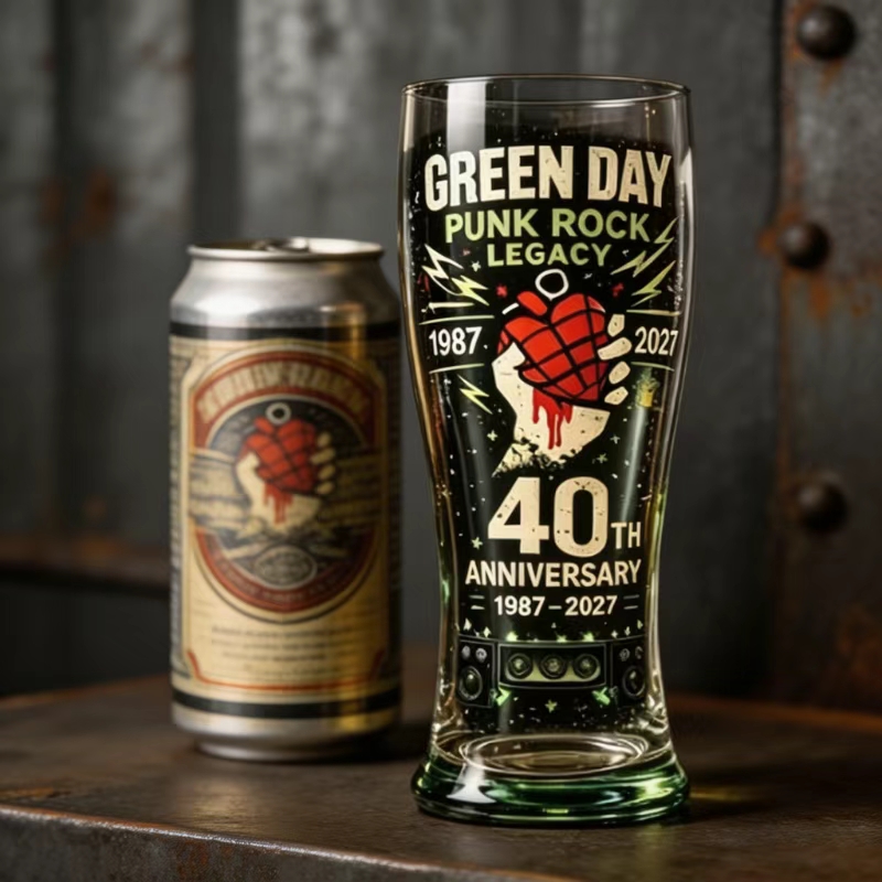 Retro Punk Rock 40 Year Commem – Vintage Collectible Glass Bewertung und Preis