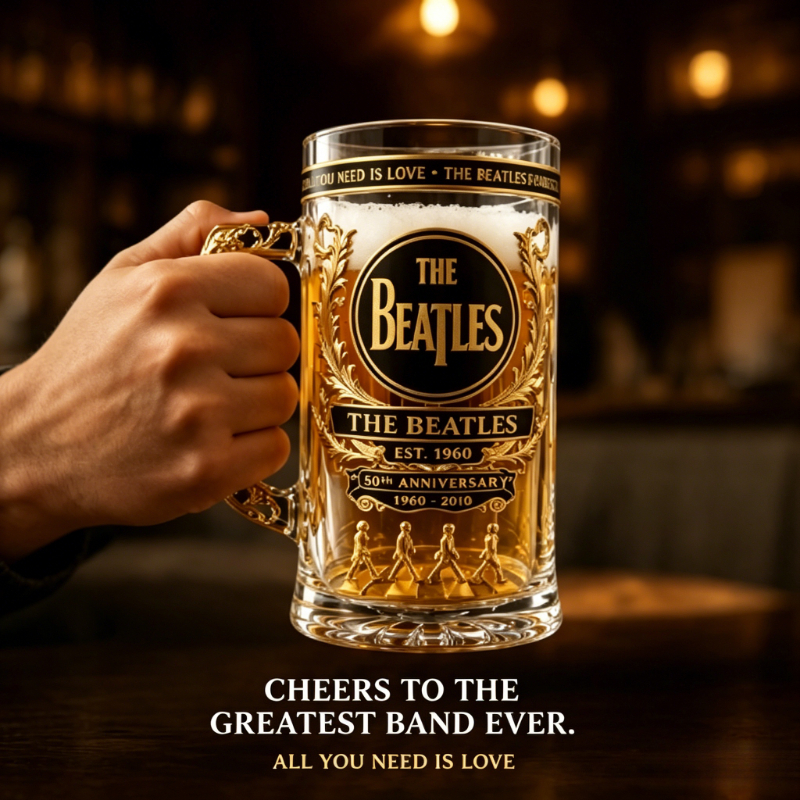The  Beatles 66th Anniversary  – Vintage Collectible Glass Bewertung und Preis