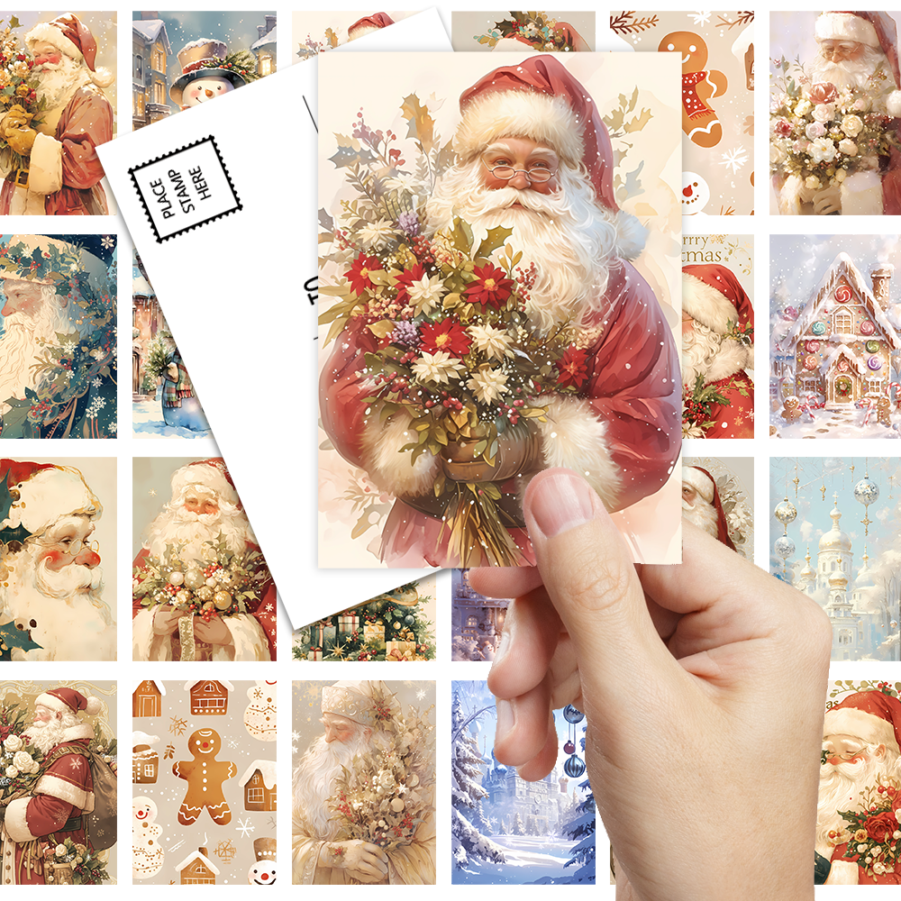 32pcs, vintage Christmas postc – Vintage Collectible Santa Bewertung und Preis