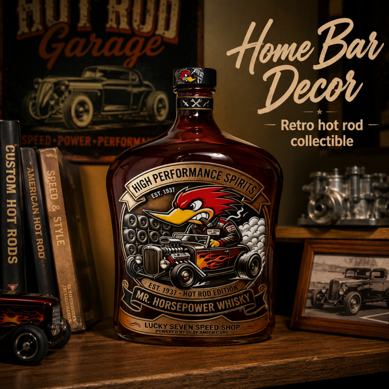 Vintage Hot Rod Mr Horsepower  – Vintage Collectible Glass Bewertung und Preis
