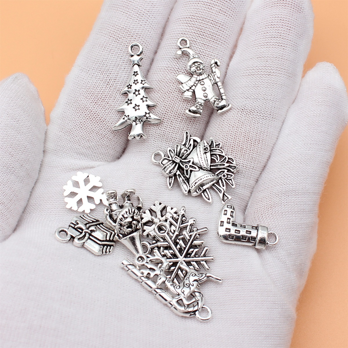 12pcs Antique Silver Color Chr – Vintage Collectible Santa Bewertung und Preis