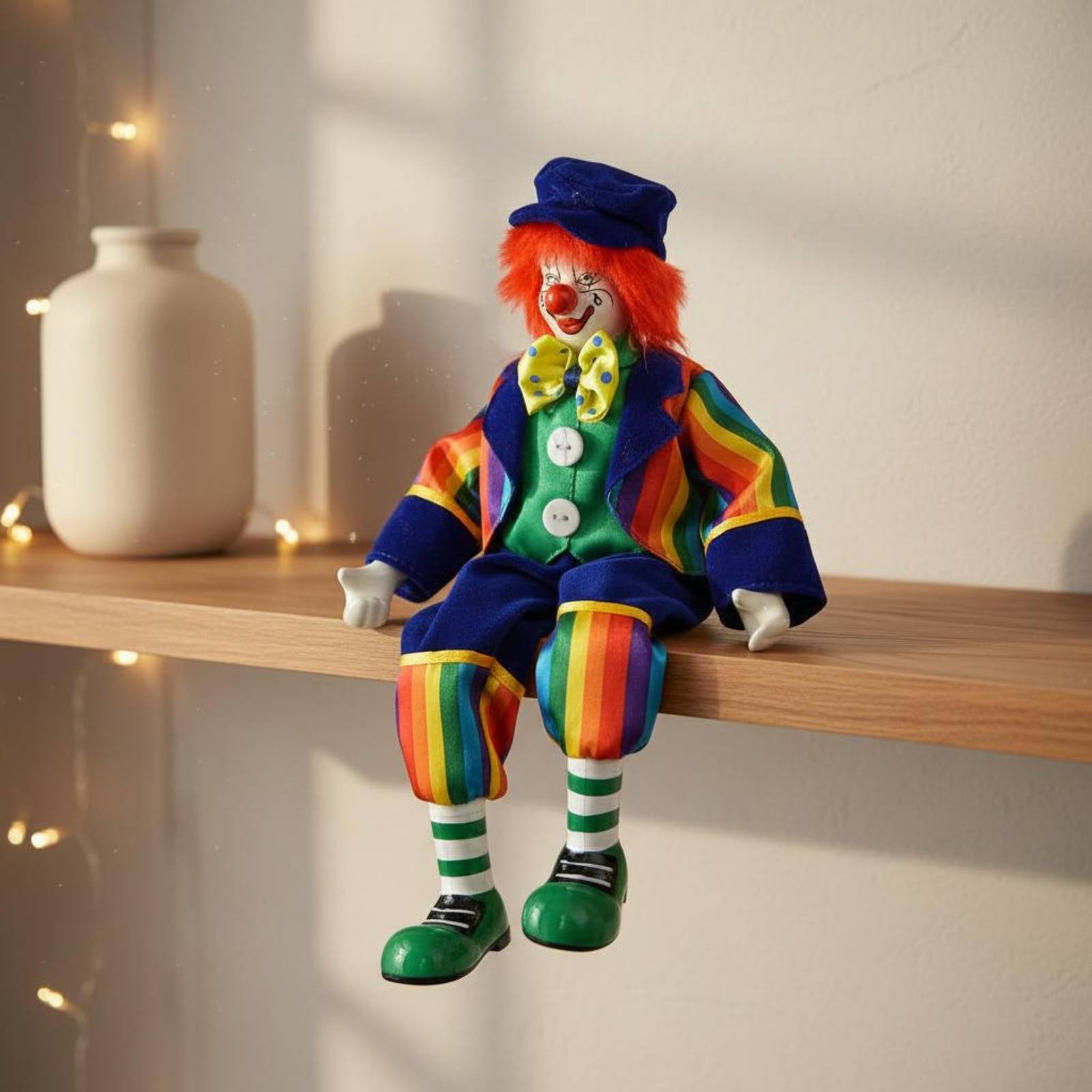 Dangling Leg Clown Doll Hand-P – Vintage Collectible Clowns Bewertung und Preis