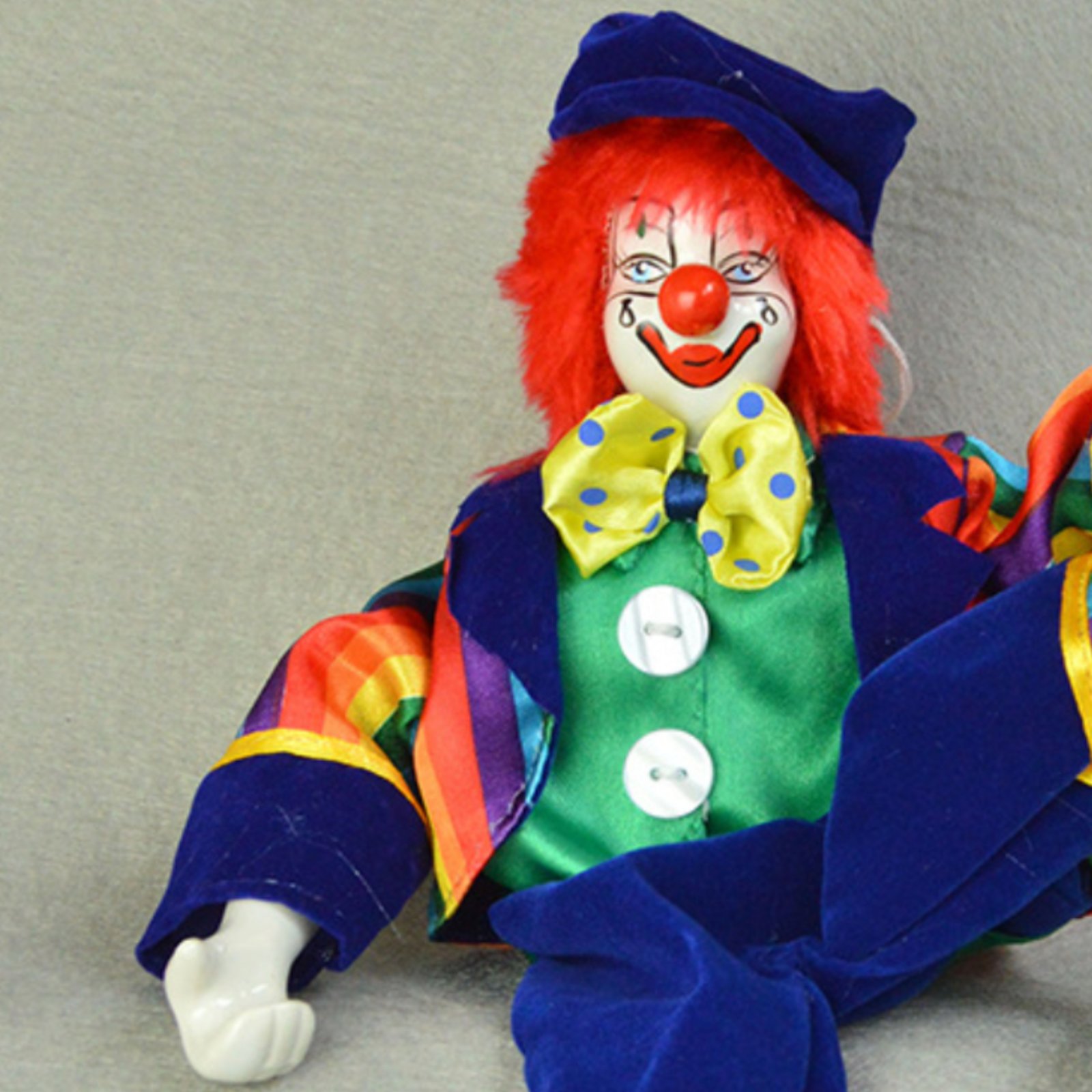 Dangling Leg Clown Doll Hand-P – Vintage Collectible Clowns Bewertung und Preis