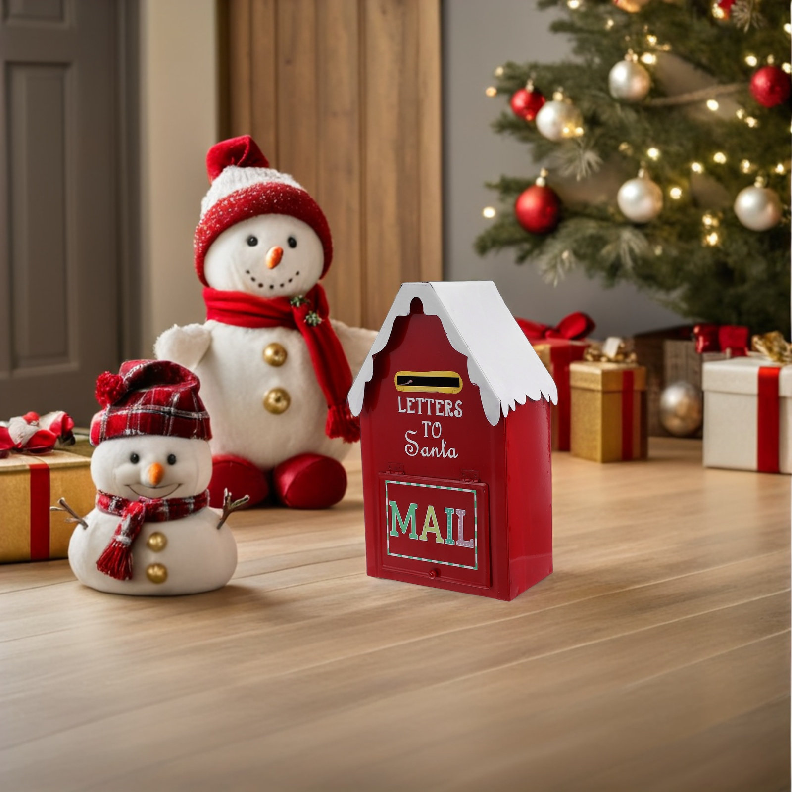 Red Metal Christmas Mailbox Sa – Vintage Collectible Santa Bewertung und Preis