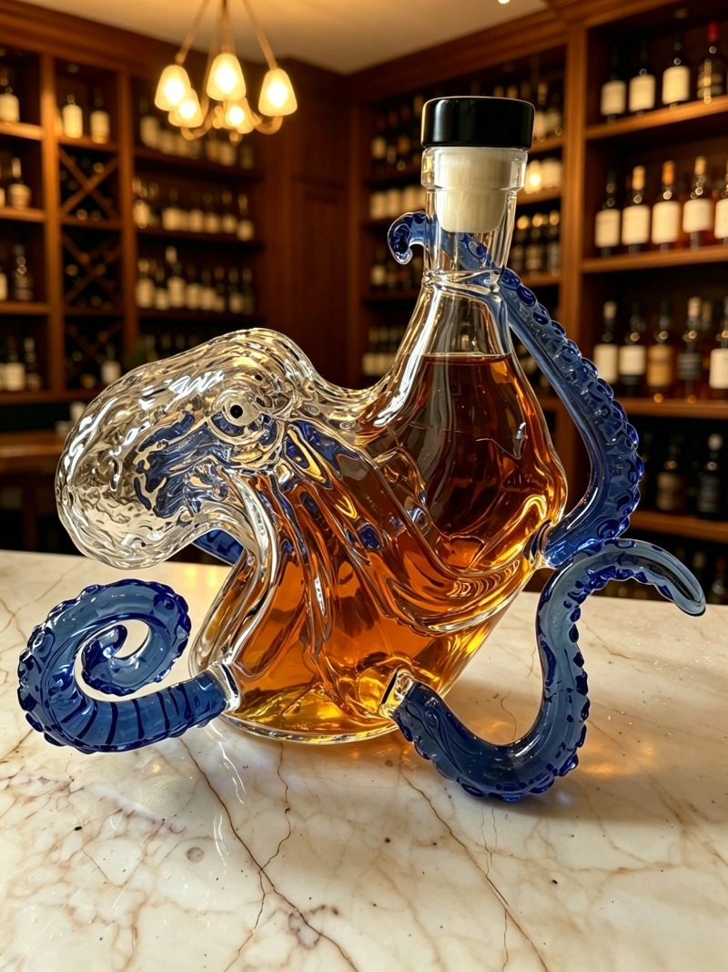 Decanter, Sea Monster, Octopus – Vintage Collectible Bottles Bewertung und Preis