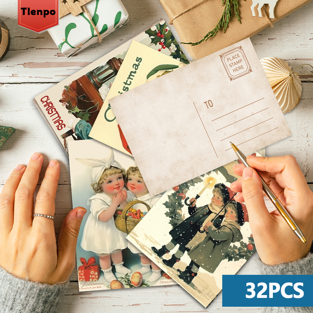 32pcs, vintage Christmas postc – Vintage Collectible Santa Bewertung und Preis