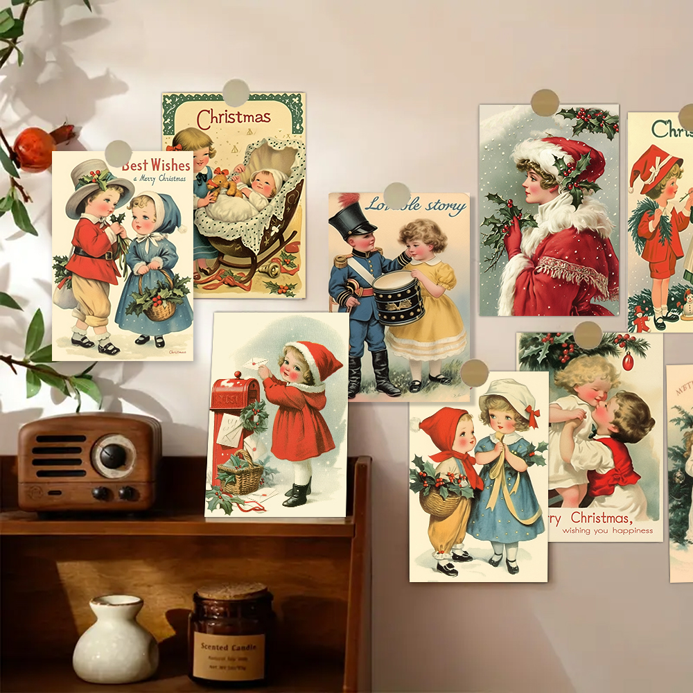 32pcs, vintage Christmas postc – Vintage Collectible Santa Bewertung und Preis