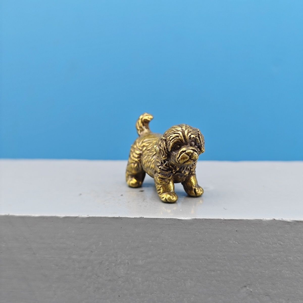 Mini Brass Dog Statue French B – Vintage Collectible Teddy Bears Bewertung und Preis