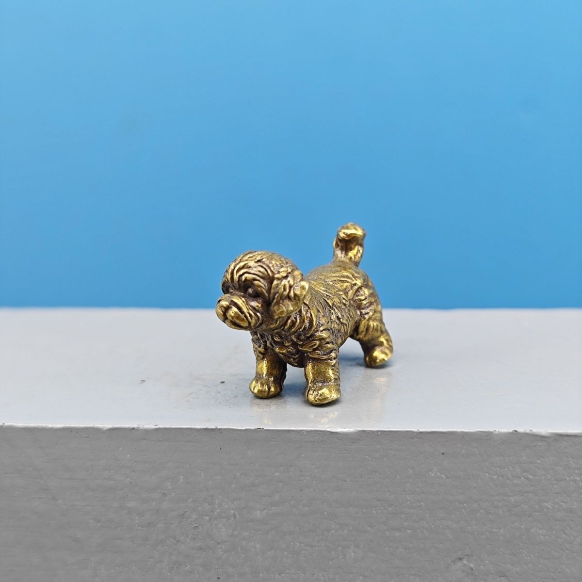 Mini Brass Dog Statue French B – Vintage Collectible Teddy Bears Bewertung und Preis